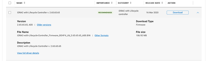 Screenshot 2025-04-18 at 16-03-54 Support for PowerEdge R720 Drivers & Downloads Dell US