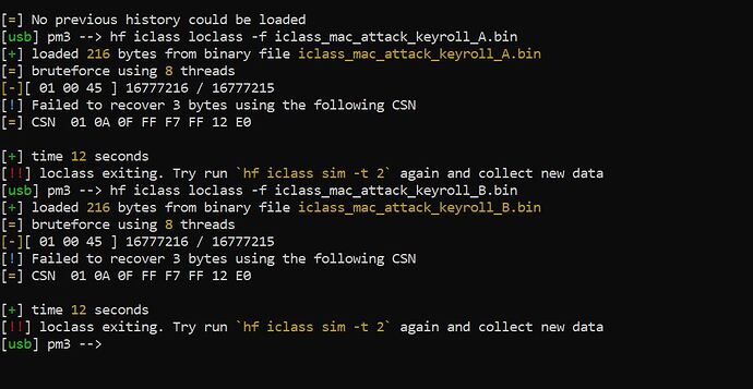 ELITE KEY PROXMARK3 After Sim 4 attack on reader